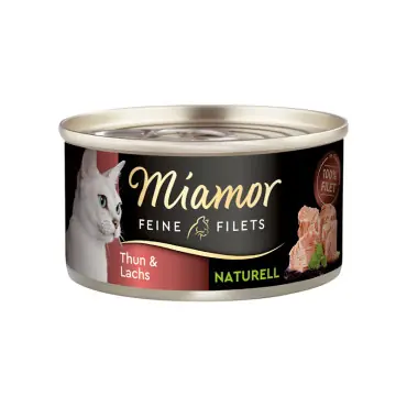 MIAMOR FEINE FILETS NATURELL KARMA DLA KOTA tuńczyk z łososiem Promocja