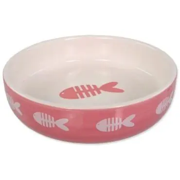 Bestseller MAGIC CAT CERAMICZNA MISKA DLA KOTA z motywem szkieletu ryby