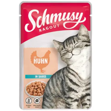 Ograniczona ilość SCHMUSY RAGOUT KARMA DLA KOTA - Z KURCZAKIEM W SOSIE