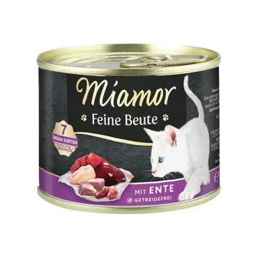 Darmowy zwrot MIAMOR FEINE BEUTE Z KACZKĄ KARMA DLA KOTA
