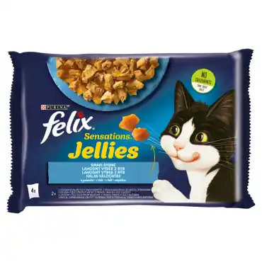 FELIX SENSATIONS KARMA DLA KOTA RYBNE SMAKI W GALARETCE Cena promocyjna