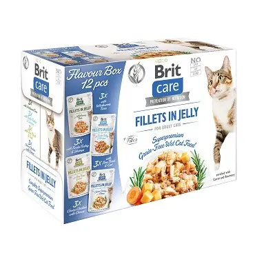 Kup teraz BRIT CARE CAT SASZETKI DLA KOTA filety mięsne i rybne w galaretce