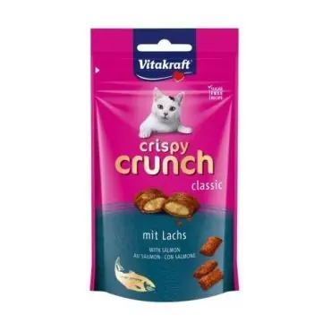 VITAKRAFT CAT CRISPY CRUNCH PRZYSMAK DLA KOTA z łososiowym nadzieniem Premium