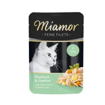 MIAMOR FEINE FILETS MOKRA KARMA DLA KOTA - filety z tuńczyka z warzywami Tani