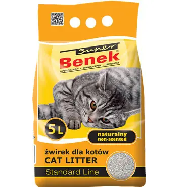 SUPER BENEK NATURALNY - ŻWIREK BENTONITOWY Dodaj do koszyka