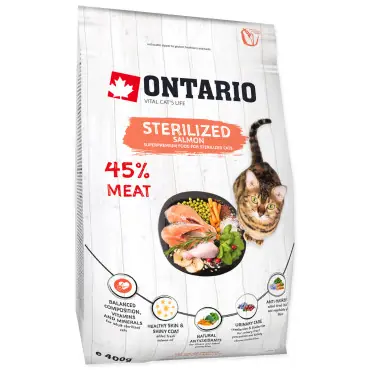 ONTARIO CAT STERILISED KARMA DLA KOTA STERYLIZOWANEGO - z łososiem Tylko do końca tygodnia