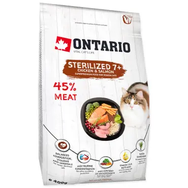 ONTARIO CAT STERILISED 7+ KARMA DLA KOTA STERYLIZOWANEGO Nie przegap