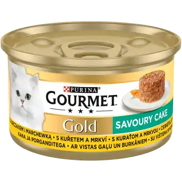 Najlepsza cena GOURMET GOLD SAVOUR CAKE KARMA DLA KOTA z kurczakiem i marchewką