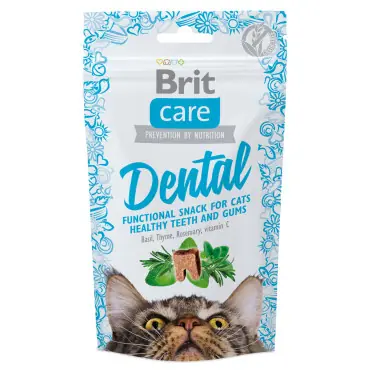 Dostępne od ręki BRIT CARE CAT SNACK DENTAL DENTYSTYCZNY PRZYSMAK DLA KOTA