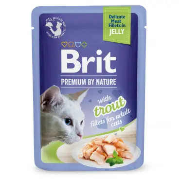 BRIT PREMIUM CAT KARMA DLA KOTA - z pstrągiem w galaretce Ostatnia szansa