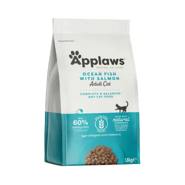 Wysoka jakość APPLAWS DRY CAT RYBY OCEANICZNE I ŁOSOŚ KARMA DLA KOTÓW