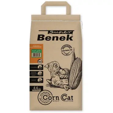 SUPER BENEK CORN ŚWIEŻA TRAWA ŻWIREK DLA KOTA Okazja