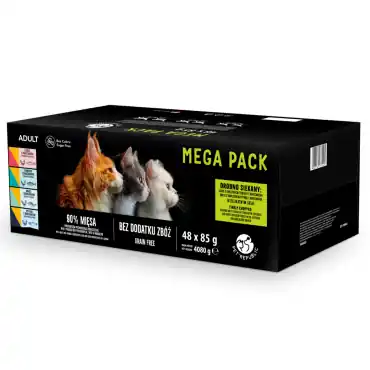Super okazja PET REPUBLIC MOKRA KARMA DLA KOTA mięsno- rybne smaki w sosie