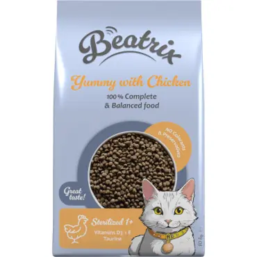 BEATRIX STERILIZED CAT SUCHA KARMA DLA STERYLIZOWANEGO KOTA Obniżka ceny