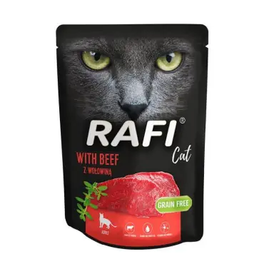 Bezpieczna płatność RAFI CAT MOKRA KARMA Z WOŁOWINĄ saszetka dla kota