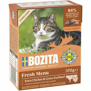 BOZITA KARMA DLA KOTA STERYLIZOWANEGO - Z KURCZAKIEM I WOŁOWINĄ Okazja