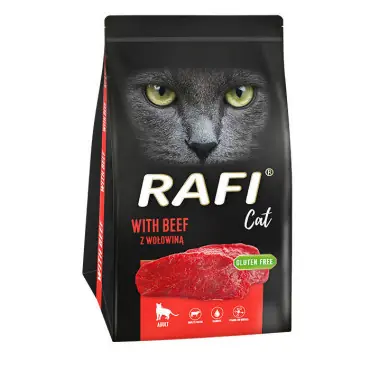 Okazja RAFI CAT SUCHA KARMA Z WOŁOWINĄ dla kota