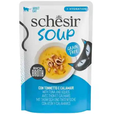 Nie przegap SCHESIR SOUP KARMA DLA KOTA tuńczyk z kalmarami