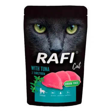 RAFI CAT MOKRA KARMA Z TUŃCZYKIEM saszetka dla kota sterylizowanego Ekspresowa dostawa