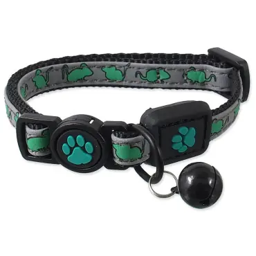 ACTIVE CAT REFLECTIVE NYLONOWA OBROŻA DLA KOTA zielona Ograniczona ilość