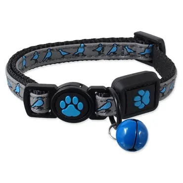 Nowość ACTIVE CAT REFLECTIVE NYLONOWA OBROŻA DLA KOTA niebieska