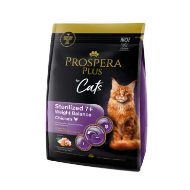 PROSPERA PLUS ADULT STERILIZED +7 WEIGHT BALANCE CHICKEN SUCHA KARMA DLA KOTA Wysoka jakość
