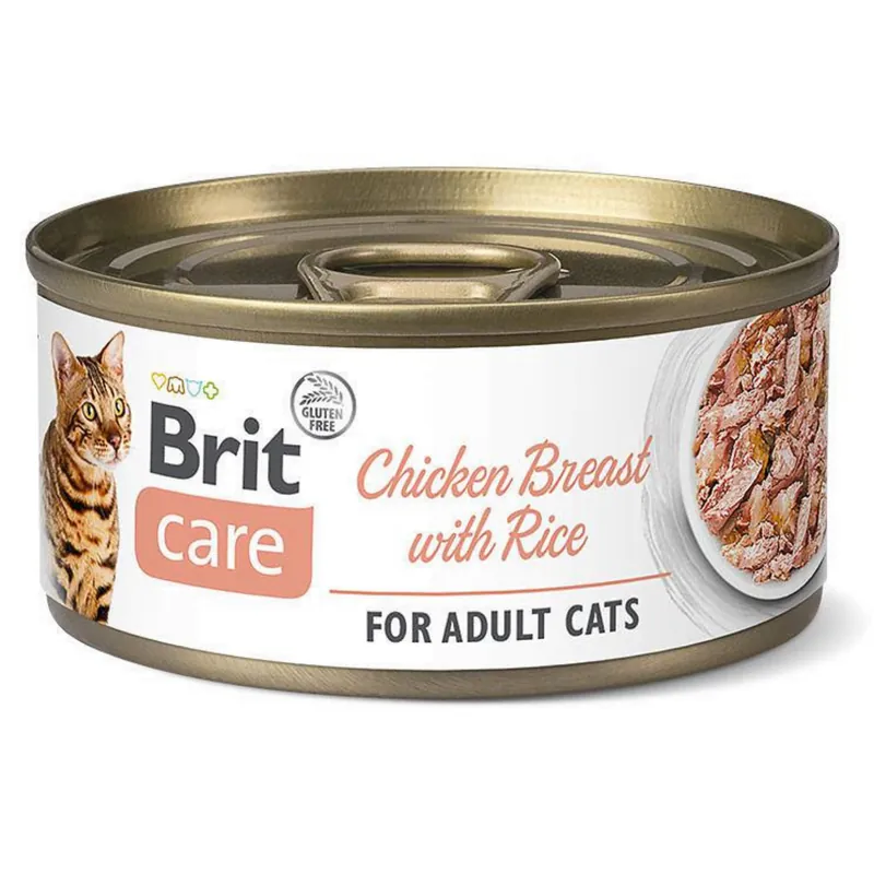 Brit Care Kot Chicken Breast With Rice Mokra Karma z Piersią Kurczaka i Ryżem 70g Ekspresowa dostawa