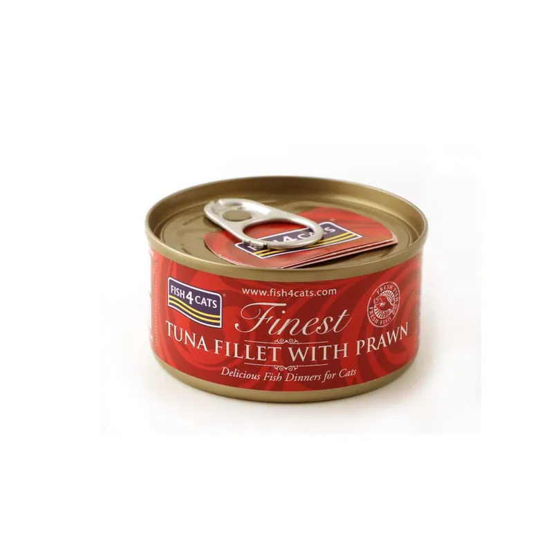 Tylko do końca tygodnia Fish4Cats Tuna Fillet with Prawn – Tuńczyk z Krewetkami 70g