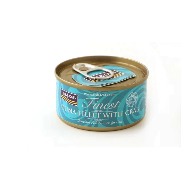 Fish4Cats Wet Tuna Fillet with Crab – Tuńczyk z Krabem 70g Wybór klientów