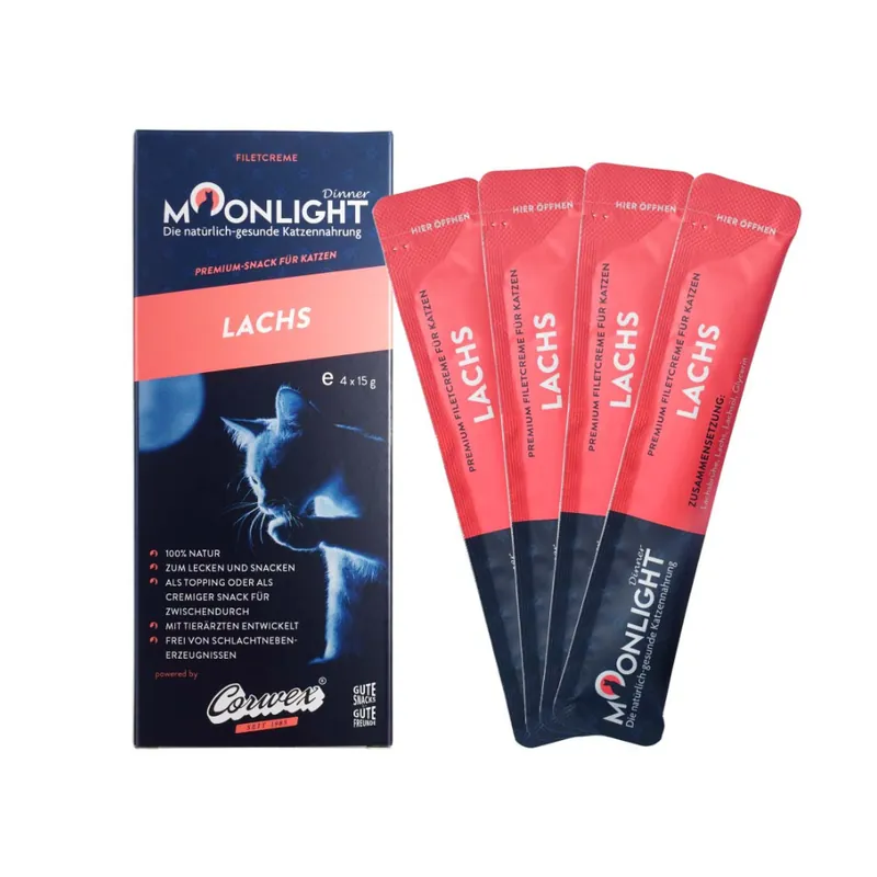 Łatwy zwrot Moonlight Dinner Filety kremowe Łosoś 60g (4x15g)