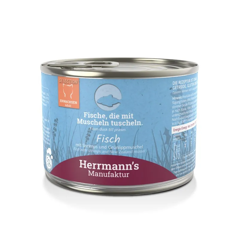 Obniżka ceny HERRMANN’S Selection Cat Fisch Garnelen – ryby z krewetkami