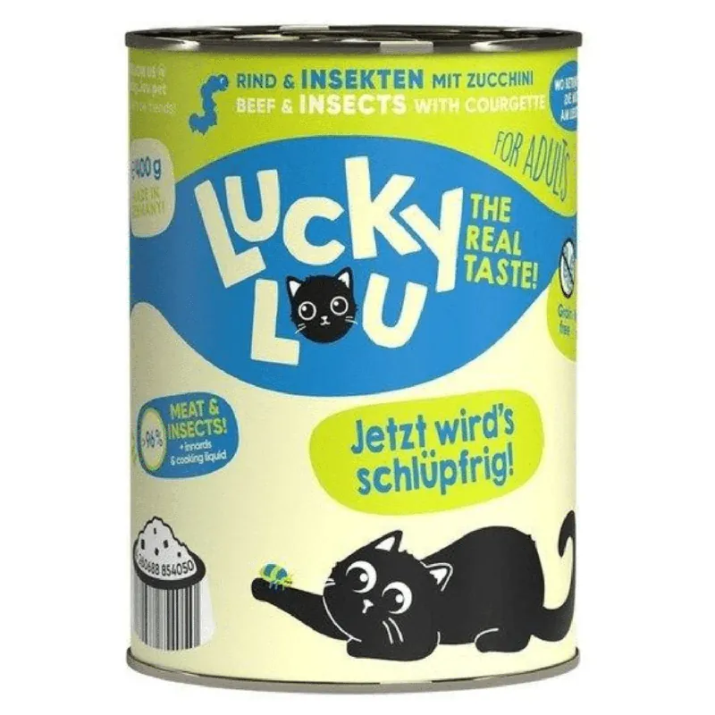 Nowość Lucky Lou Lifestage Adult Wołowina i Owady 400g