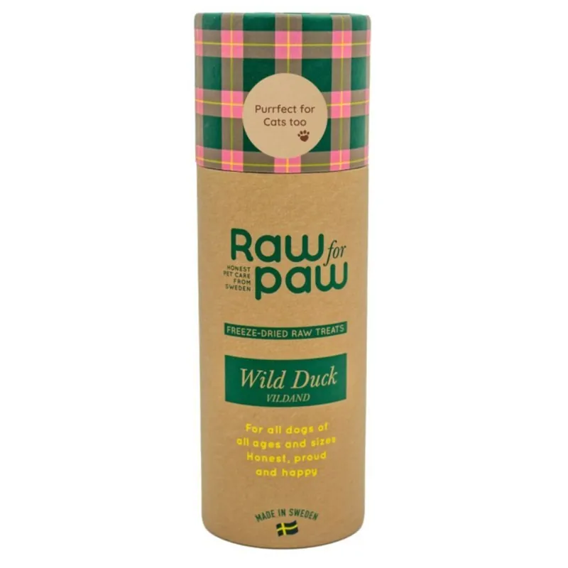 Oferta limitowana RAW for PAW Wild Moose Przysmaki Liofilizowane Kaczka 45g