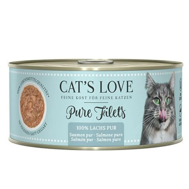 CAT’S LOVE Filet Pur Huhn – filety z łososia 100g Dodaj do koszyka