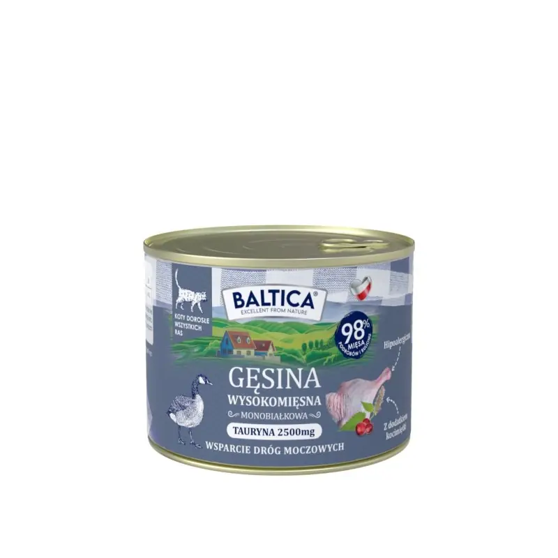 Baltica Mono Gęsina – karma mokra dla kota 185 g Taniej