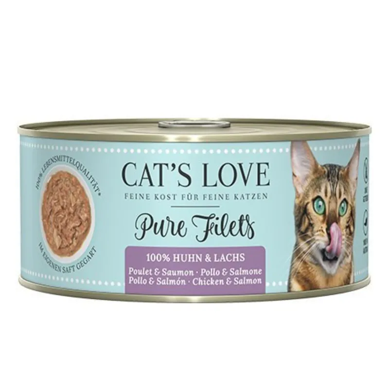 Tylko dziś CAT’S LOVE FIlet Pur Lachs Huhn – filety z łososia i kurczaka 100g