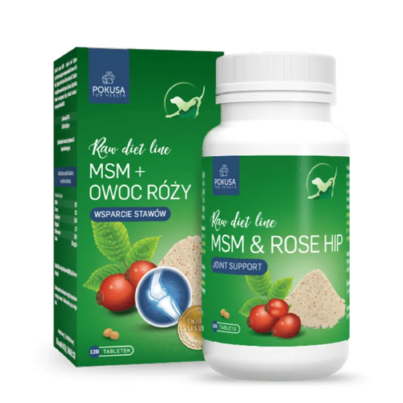 Pokusa RawDietLine MSM i Dzika Róża 120 tbl. Kup online