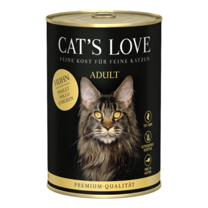 Wyjątkowa oferta CAT’S LOVE Huhn Kurczak Z Pokrzywą 400g