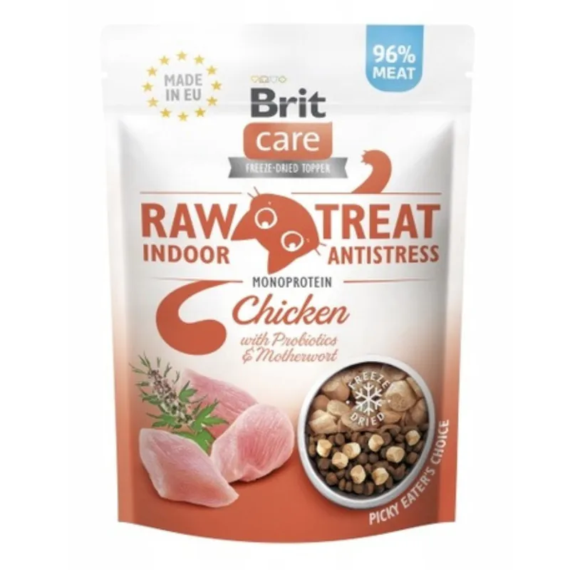 Brit Care Raw Treat Freeze-Dried Indor&Antistress Kurczak 40g Bezpieczne zakupy