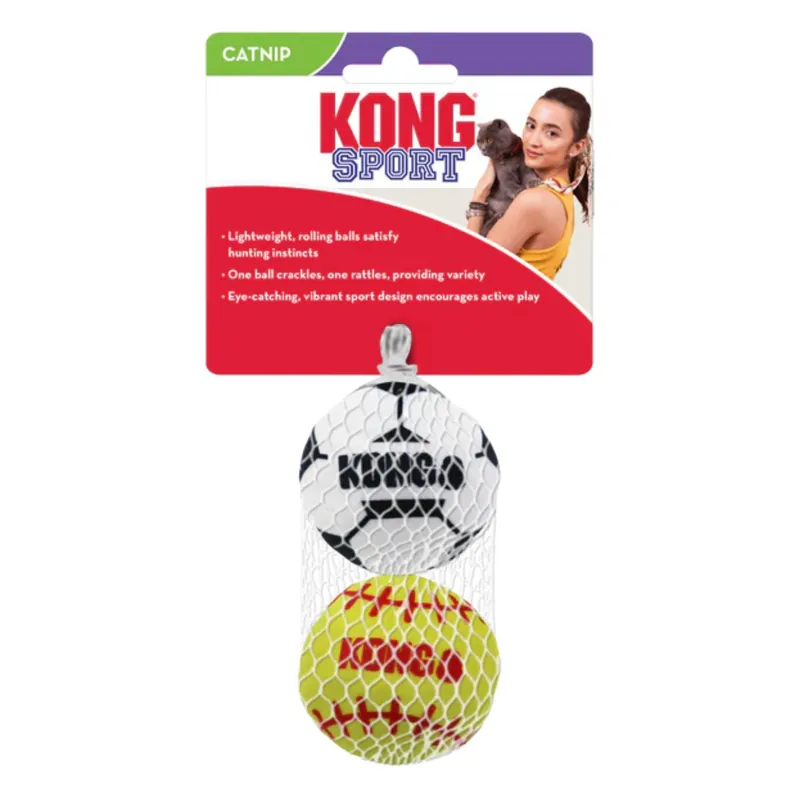 Kong Cat Sport Balls 2pk Assorted – Piłki Dla Kota Bezpieczne zakupy