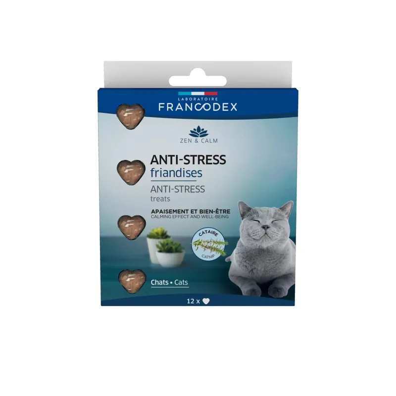 Oferta limitowana FRANCODEX Przysmaki antystresowe z kocimiętką dla kota 12 szt.