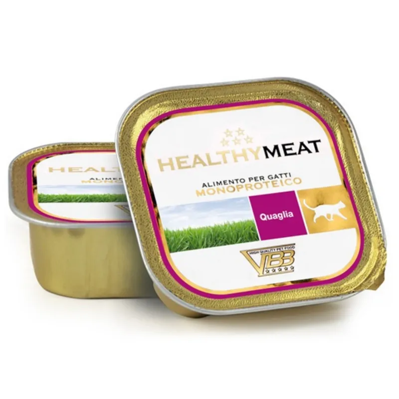 Zniżka Healthy Meat Kot Mono Przepiórka tacka 90g