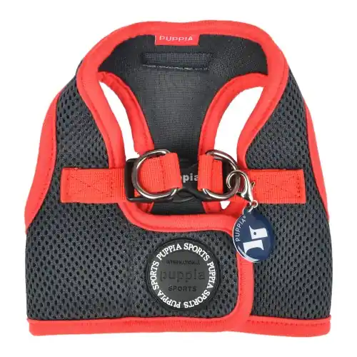 Oferta limitowana Ultrami臋kkie szelki-kamizelka dla psa Puppia Soft Vest Harness II grey