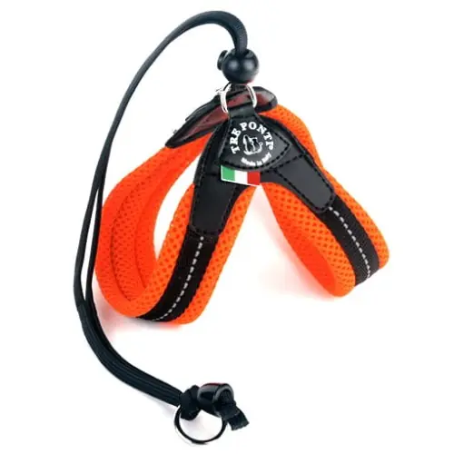 Regulowane szelki dla psa lub kota TRE PONTI Classic Mesh orange Szybka dostawa