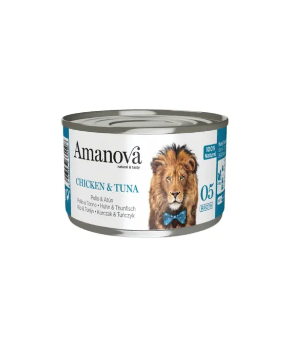 Amanova 05 Chicken & Tuna - karma dla kota w bulionie 70g Okazja