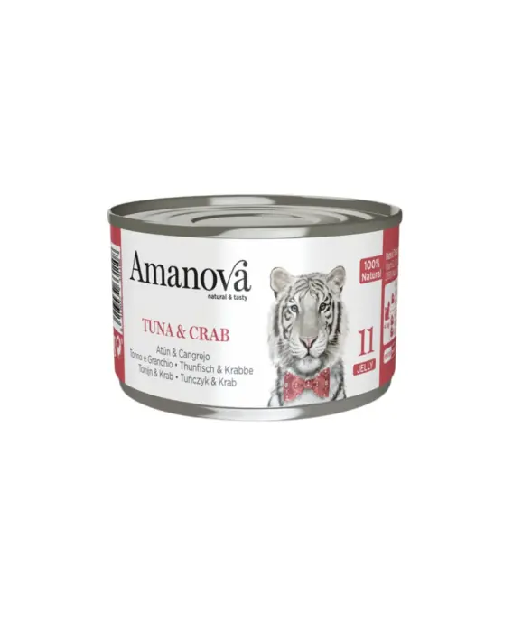 Amanova 11 Tuna & Crab - karma dla kota w galaretce 70g Bezpieczna płatność