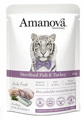 Tylko dziś Amanova Fish & Turkey - karma dla kota ryba i indyk 85g