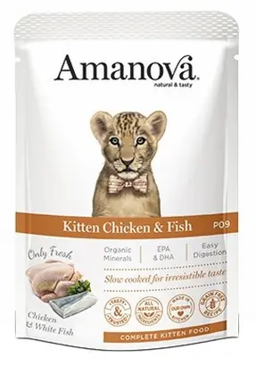Amanova Kitten Chicken & Fish - karma dla kociąt kurczak i ryba 85g Kup teraz