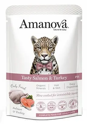 Amanova Tasty Salmon & Turkey - karma dla kota łosoś i indyk 85g Tylko dziś