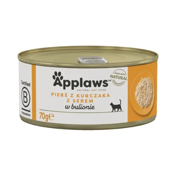 Oferta APPLAWS Cat Broth kurczak z serem w bulionie dla kota puszka 70g